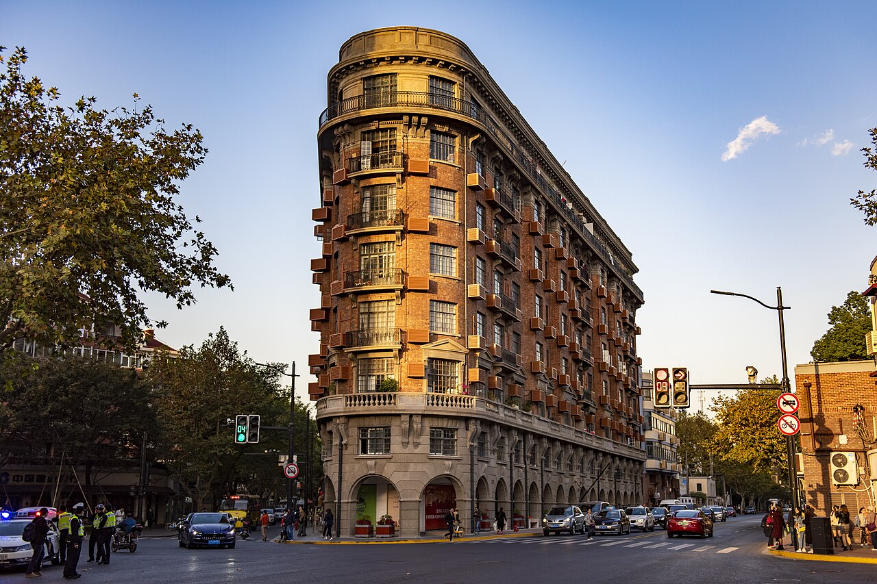 Area photo: Tree-lined heritage architecture in the Former French Concession of Shanghai